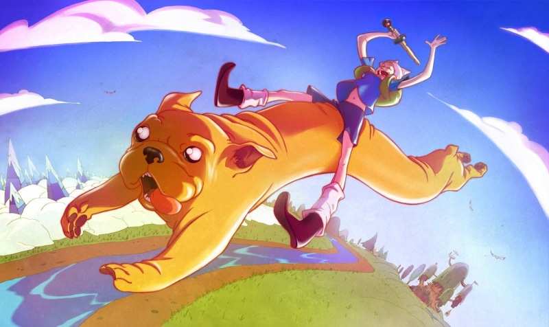 craft, anime, cartoon, day, Jake the Dog, character, Cartoon Network, mammal, sky, human representation, statue, representation, Adventure Time