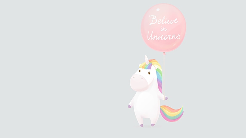 inflatable, balloon, animal, toy, rainbows, cute, still life, communication, multi colored, white background, no people, artwork, unicorn, animal themes