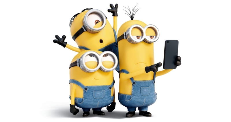 representation, technology, isolated, 1080P, still life, Stuart (Minions), Movie, security, isolated On White, robot, selfie, toy, yellow, one Person