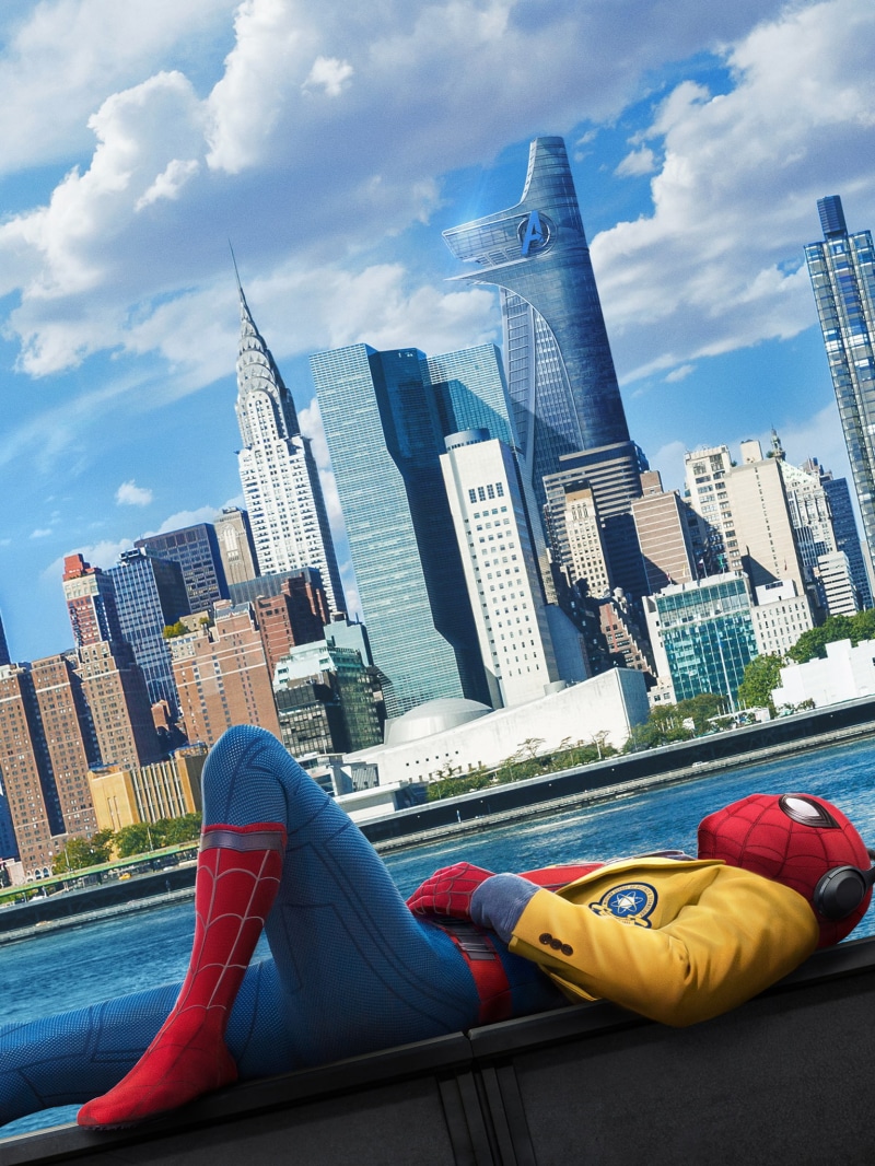 movies, Spider-Man Homecoming (Movie), 1080P, headphones, Spider-Man, Peter Parker, portrait display