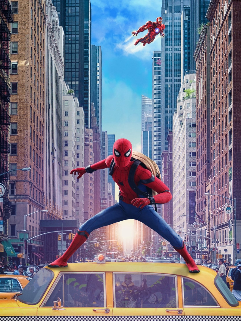 1080P, Peter Parker, superhero, portrait display, movies, Iron Man, Spider-Man Homecoming (Movie)