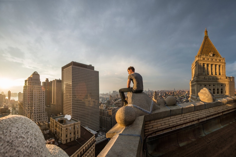 2K, young adult, cloud - sky, adult, Peter Parker, view, nature, real people, leisure activity, sitting, lifestyles, architecture, men, built structure