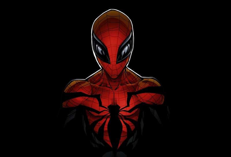 abstract, indoors, man, orange color, dark, human representation, men, front view, vector, clothing, marvel comics, evil, Otto Octavius, halloween