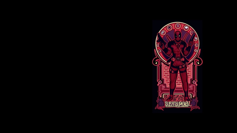 stained, wilson, glass, art, hd, people, X-Men, deadpool, artwork, xmen, nouveau, x, 1080P, black, background, Deadpool Wade Wilson, glasses, wade
