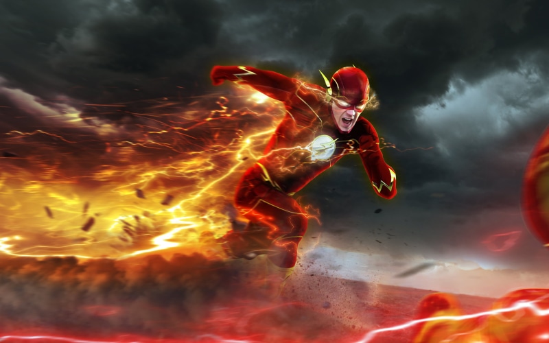 fun, full length, water, The Flash, hd, mid-air, risk, Eobard Thawne, smoke - Physical Structure, power, extreme Sports, heat - Temperature, 2K, art, vitality