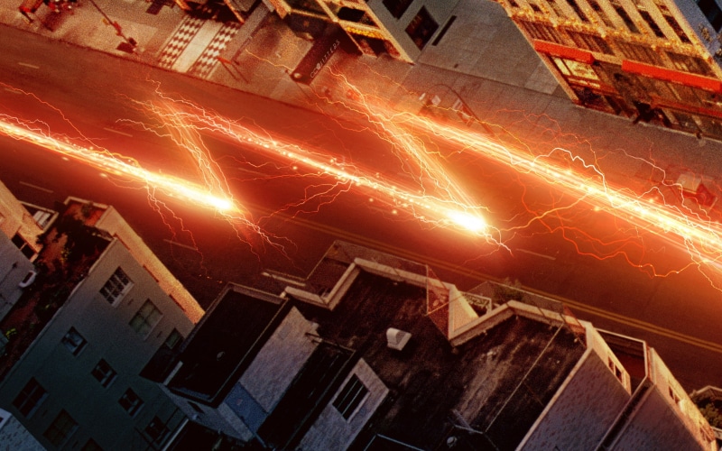 barry allen, speed, flash, 2K, superhero, The CW, street, the flash, city