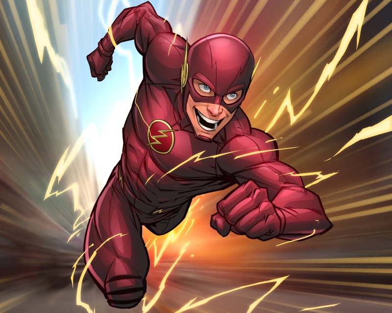 flash, DC Comics, Patrick Brown, 2K, art, barry allen, superhero, PatrickBrown