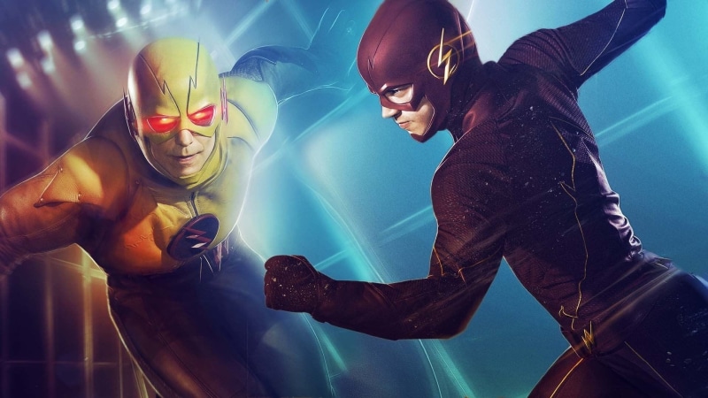 smiling, Flash, people, adult, lifestyles, Barry Allen, young men, Grant Gustin, women, beautiful people, young women, two people, 1080P, beauty, Reverse-Flash