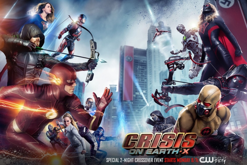legends of tomorrow, dark arrow, 1080P, dark flash, barry allen, oliver queen, supergirl, stephen amell, grunt gustin, overgirl, arrow, flash, crossover