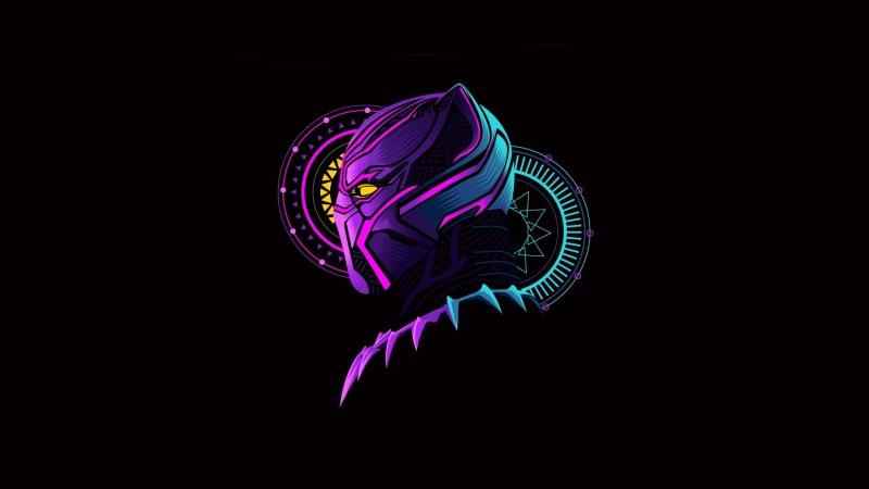 Minimalist, Black Panther, 2K, Marvel Comics, Black Panther (Marvel Comics), Comics