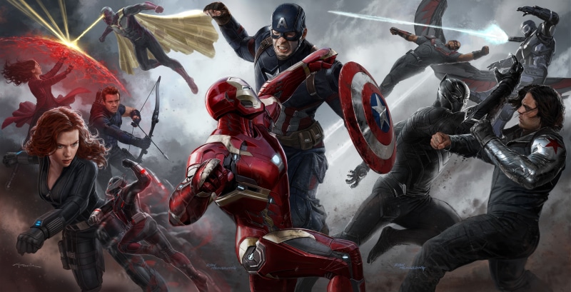 Civil War, Concept Art, Captain America, 8K