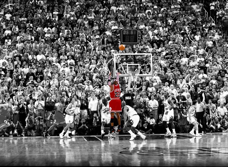 nba, 5.2 sec shot, Chicago vs. Utah, finals, michael jordan, winning shot, basketball, jordan, 1998, air jordan, for the win, 720P
