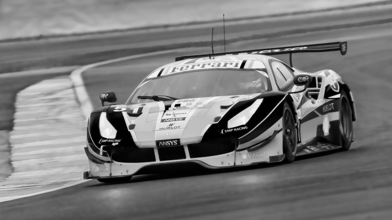 monochrome, Ferrari 488 GTLM, car, 1080P, FIA World Endurance Championship