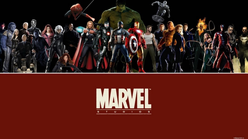 Silver Surfer, heroes, arts culture and entertainment, Nick Fury, Storm (character), Mr. Fantastic, men, Captain America, 1080P, crowd, Scarlett Johansson