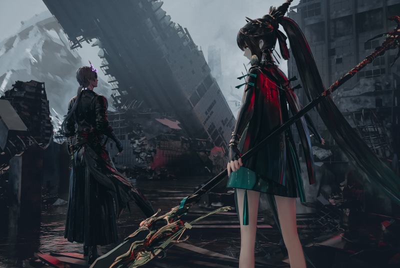 Seymour, Girl With Weapon, Punishing: Gray Raven, 2K, science fiction, ruin