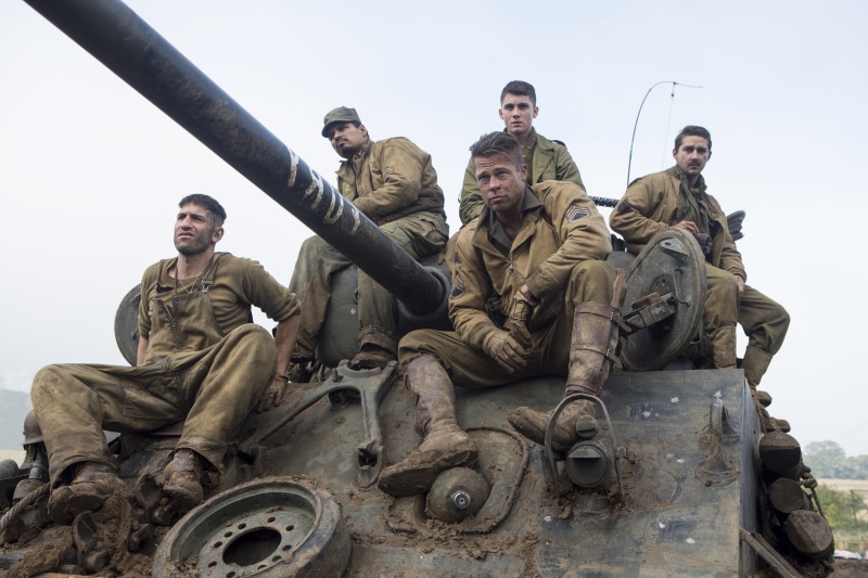 Fury (movie), World War II, Shia LaBeouf, 2K, Logan Lerman, Brad Pitt, movies, Jon Bernthal, Michael Peña, fury