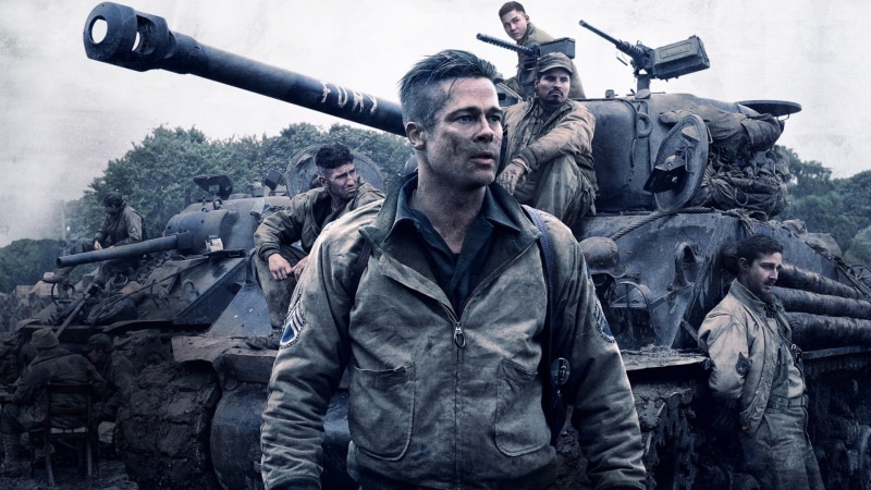 Shia Labeouf, Michael Peña, Fury, Movie, 1080P, Jon Bernthal, Brad Pitt, Logan Lerman