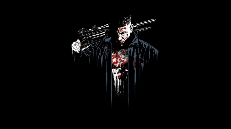 copy space, black background, bernthal, art, studio shot, nature, netflix, close-up, punisher, black color, low angle view, microphone, jon, emotion, 2K