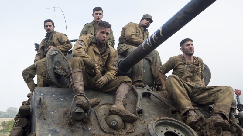 clothing, weapon, the past, military, Fury, military uniform, day, architecture, Brad Pitt, armed forces, army, group of people, nature, sculpture, uniform