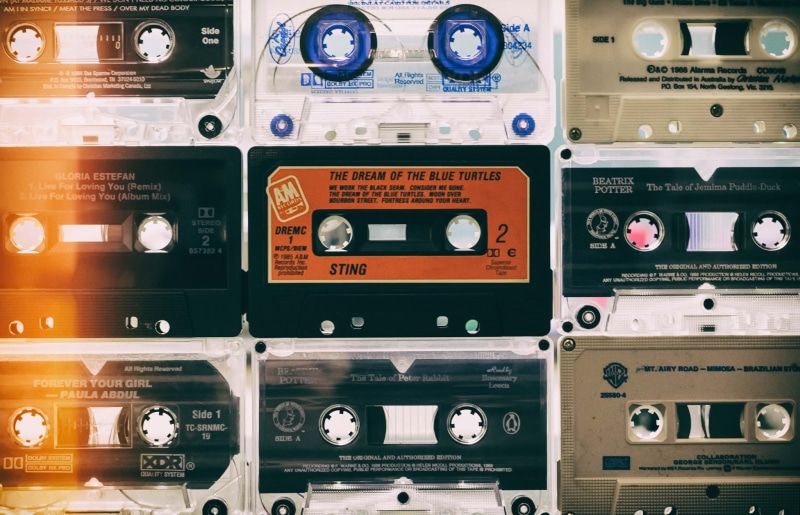 music, vintage, Audio Cassete, Sting, 1080P