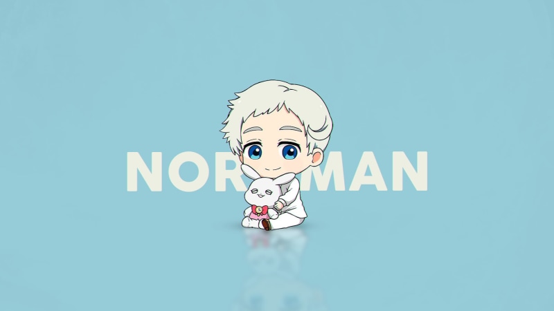 Yakusoku no neverland, 1080P, Norman (The Promised Neverland), chibi, anime boys, The promised neverland