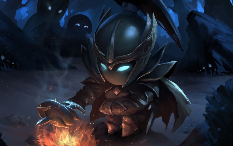 Phantom Assassin, night, chibi, Dota 2, 1080P