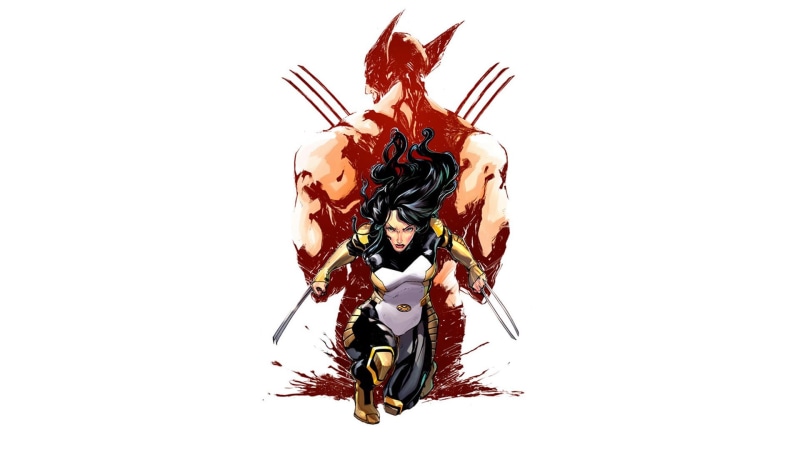 creativity, indoors, Wolverine, Mutant, blades, close-up, white background, superheroines, X-23, men, copy space, food, insect, Laura Kinney, large group of objects