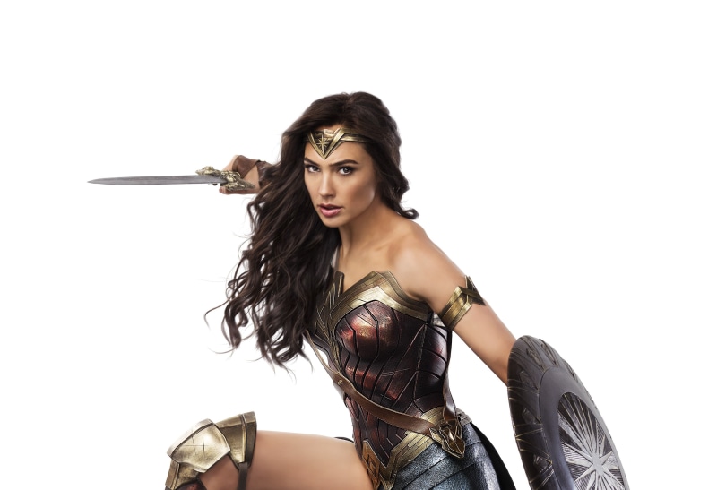 copy space, beauty, 2K, adult, front view, studio shot, young women, indoors, portrait, wonder, one person, cut out, Wonder Woman, clothing, looking at camera