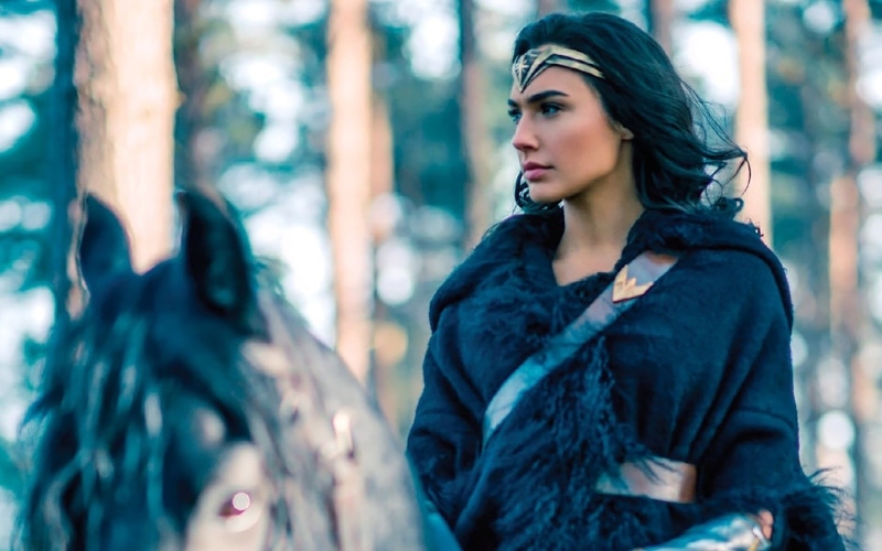 young women, gadot, warm clothing, gal gadot, contemplation, long hair, 1080P, hollywood, one person, wonder, glamour, beauty, Movies, prince, outdoors