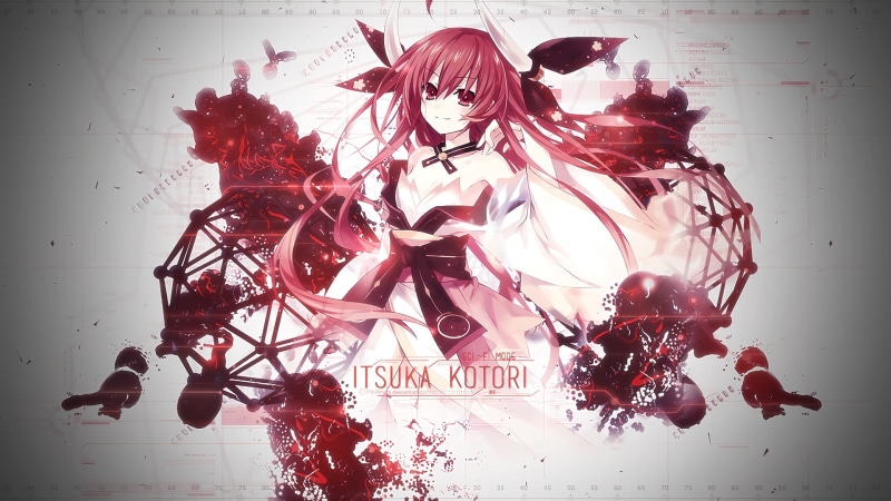 1080P, wall - building feature, anime girls, communication, day, decoration, nature, temptation, Date A Live, digital composite, one person, portrait