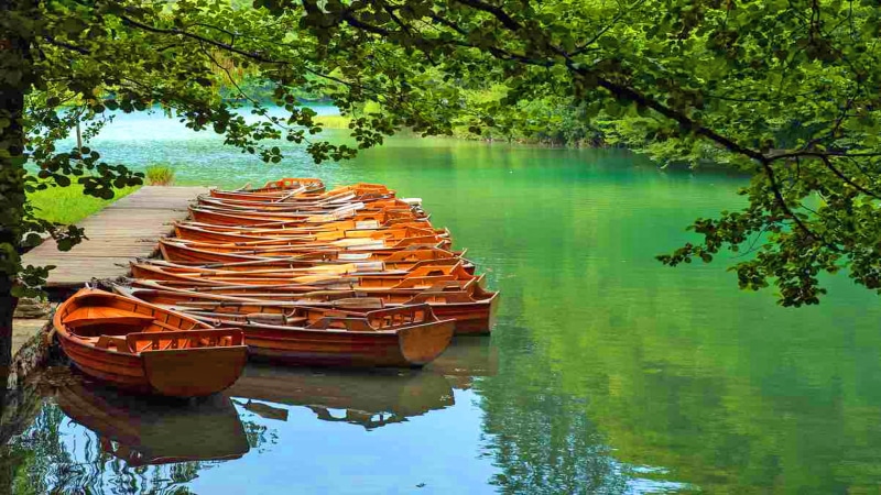 1080P, national, boats, croatia, lakes, plitvice, park