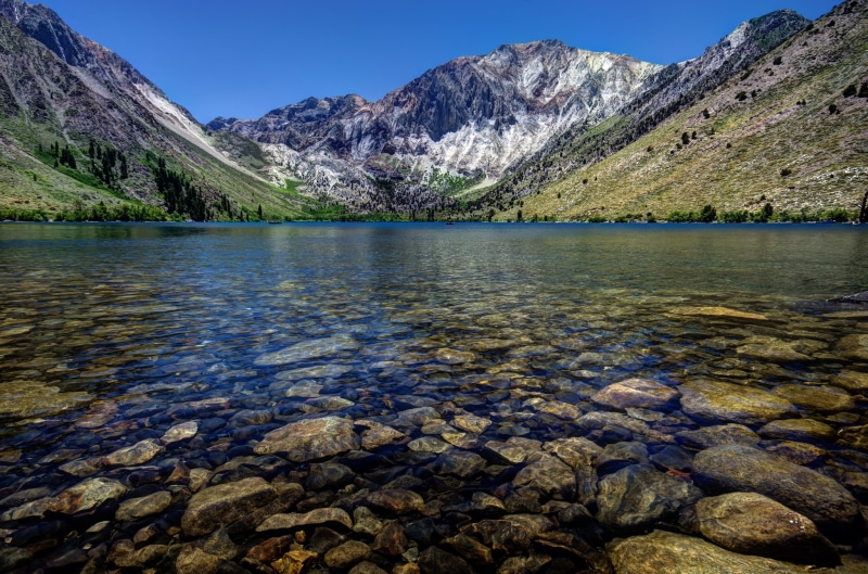 California, convict, USA, Convict Lake, near, mountains, lake, 1080P, forest