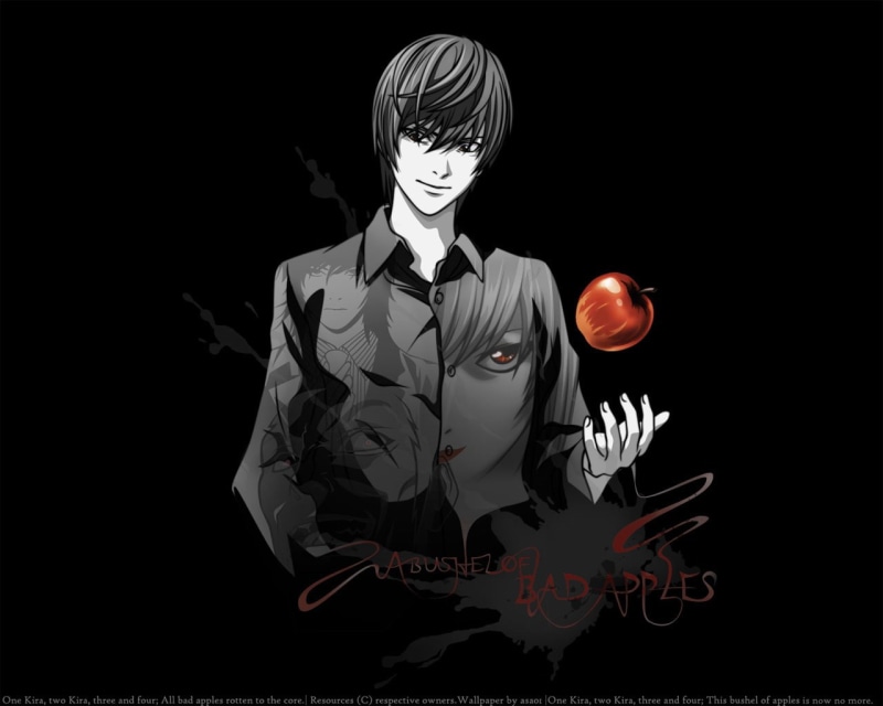 hd, note, x, anime, death, kira, 720P, art, death note