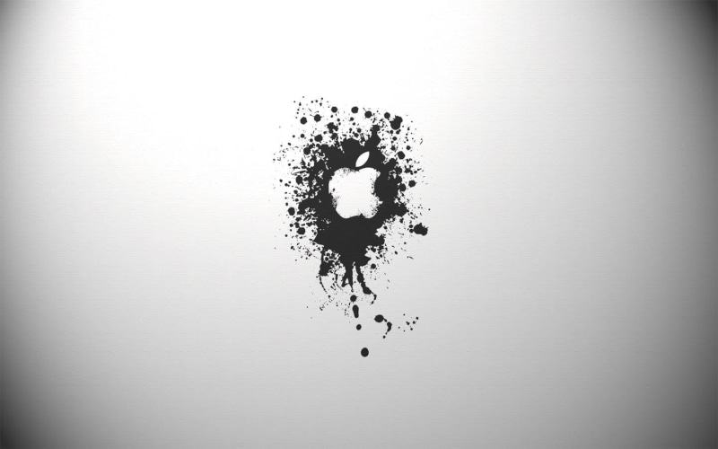 logo, simplicity, close-up, drop, design, nature, creativity, 720P, motion, Apple Inc., communication, food and drink, freshness, shape, apple, vignette