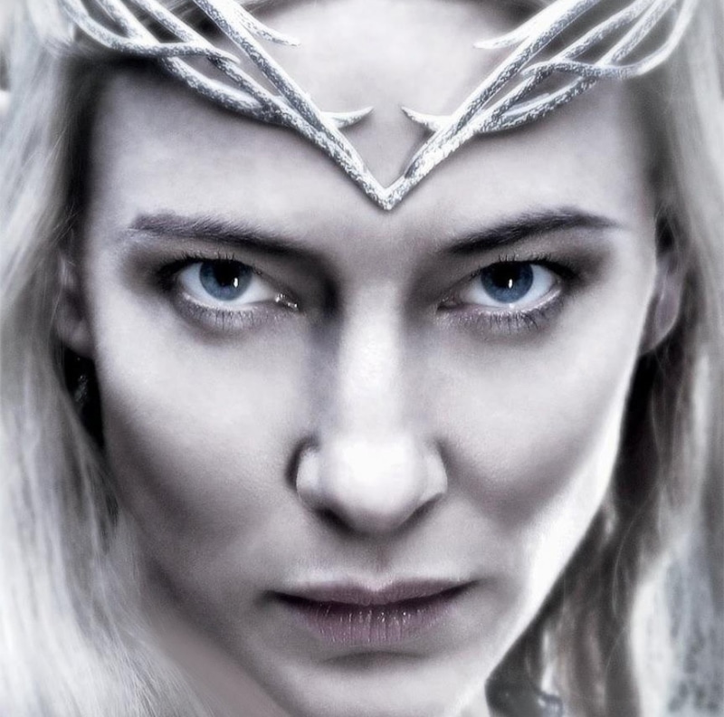 hairstyle, human face, The Hobbit (2012-2014), women, human body part, blue, actress, elf, young adult, the hobbit, beauty, beautiful woman, teardrop, eyes