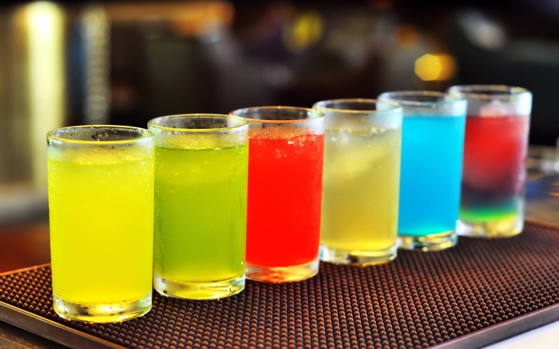 Colorful, Cups, 1080P, Glass, Cold, Cocktails, Drinks