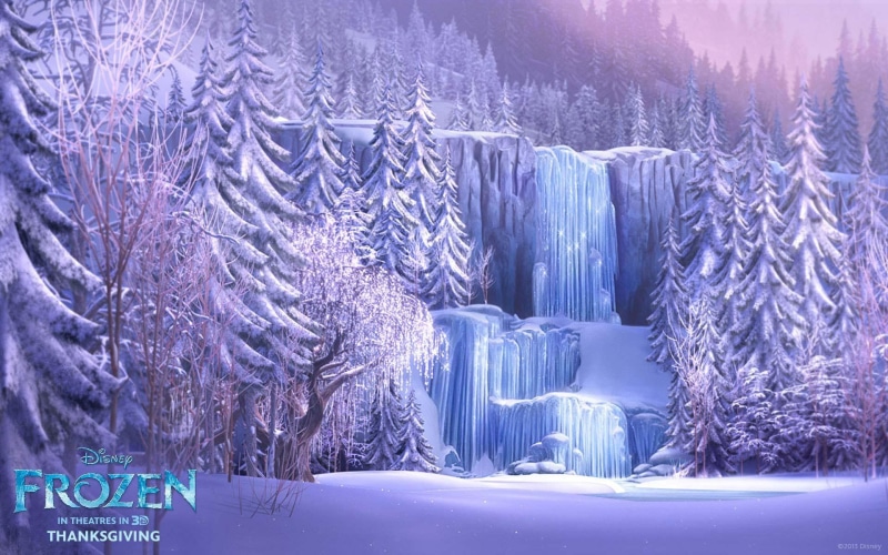 waterfall, poster, disney, frozen, movie, 1080P, thanksgiving