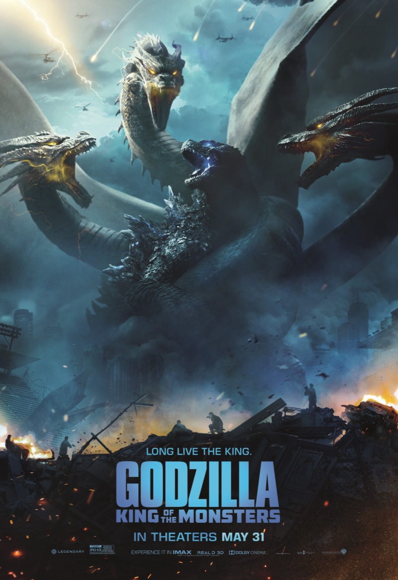 King Ghidorah, 2K, Godzilla, movies, Godzilla: King of the Monsters