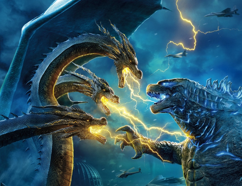 Movie, Godzilla, 2K, King Ghidorah, Godzilla: King of the Monsters