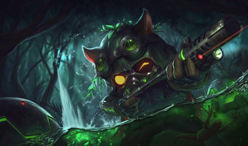 Games, gun, artwork, league of legends, lol, teemo, 4K