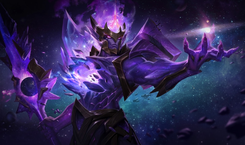 Spear, League Of Legends, 4K, Artwork, LoL, Art, Jarvan, Jarvan IV, Splash, Space, Stars, Jarwan, Dark Star