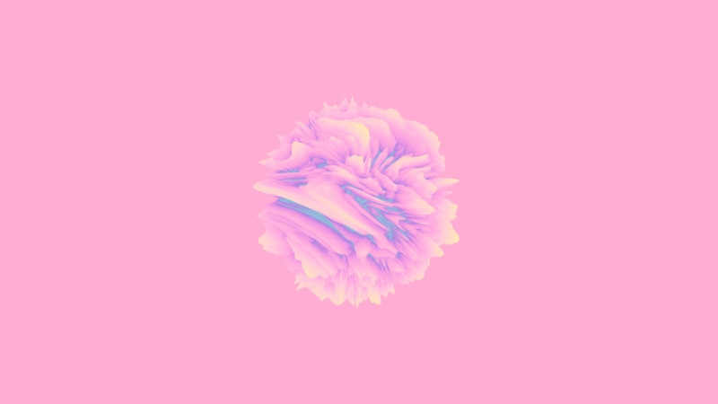 Sphere, Minimalist, 4K, Pink, Abstract