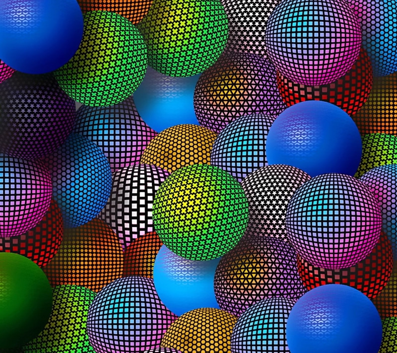 720P, sphere, pattern