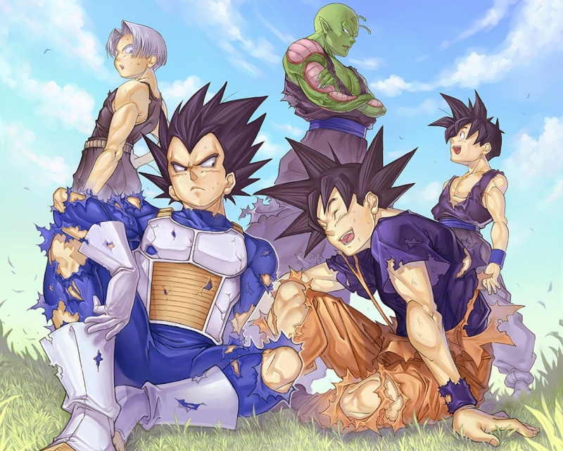 anime, fan, 720P, hd, z, Fan Art, dragonball, art, x, dragon ball z, ball, dragon