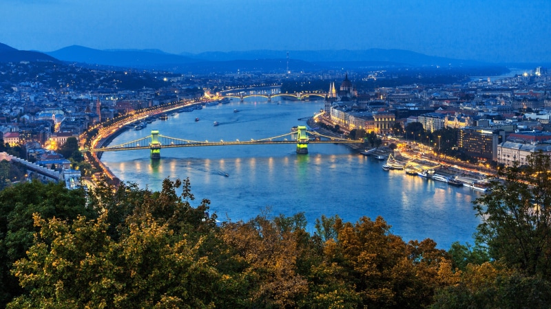 nature, government, sky, cityscape, the danube, budapest, 2K, the chain bridge, hungary, high angle view, building exterior, built structure, water, river