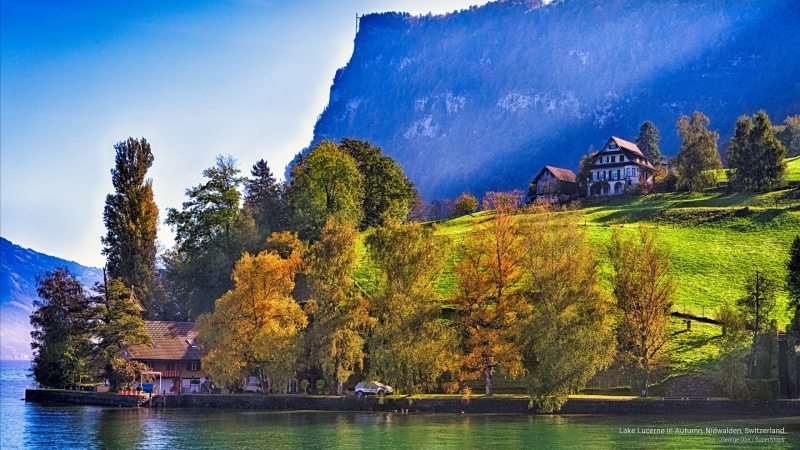 lake, nidwalden, switzerland, lucerne, 2K, autumn, Europe