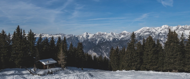 landscape, 2K, ultrawide, mountains, forest, snow