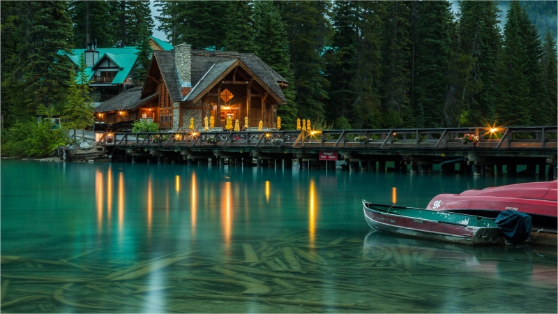 park, photography, pc, dock, columbia, tablet, canada, 1080P, hd, lights, yok, british, lake, boats, landscape, emerald, national