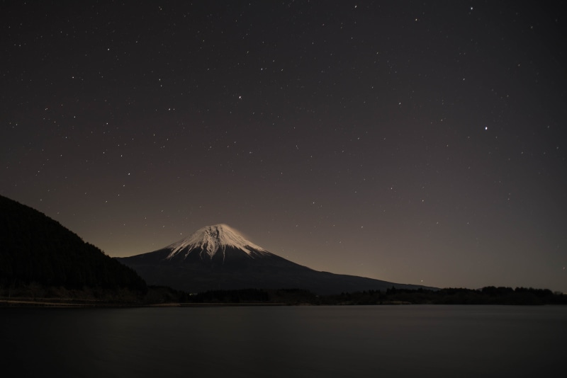 landscape, beauty in nature, long exposure, space and astronomy, tranquil scene, night, photography, galaxy, mountain peak, mt Fuji, nature, tranquility
