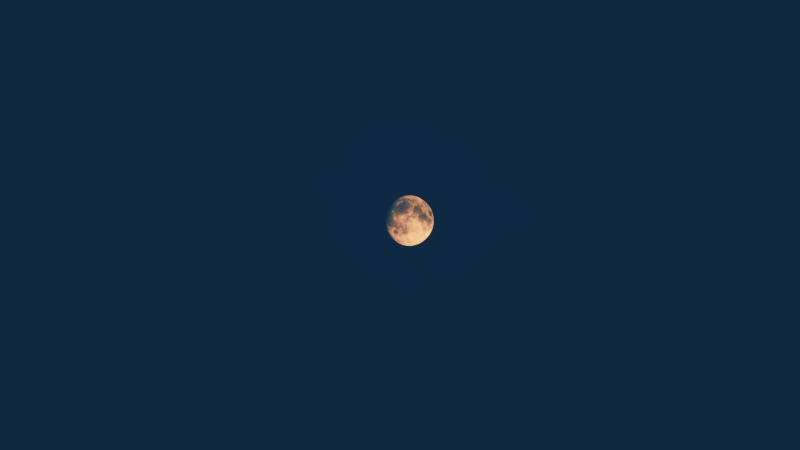 astronomy, blue, moon, night, no people, copy space, tranquil scene, beauty in nature, nature, clear sky, astrology, low angle view, moonlight, dark, 4K